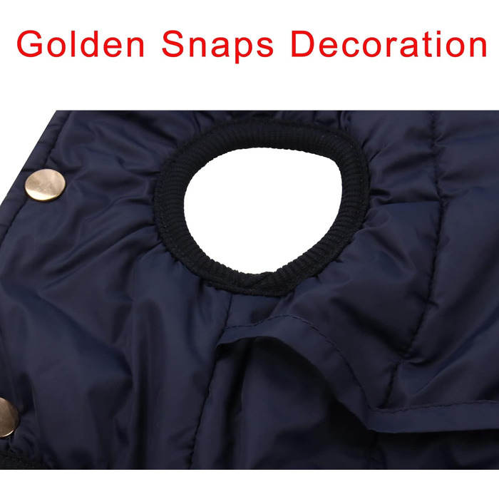 Тепла зимова куртка для собак JoyDaog, фліс, для маленьких собак, розмір XS, блакитна