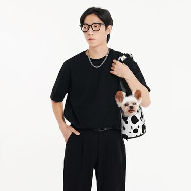 Транспортна сумка-переноска для котів та собак, складна, для подорожей (з принтом 'Корова')