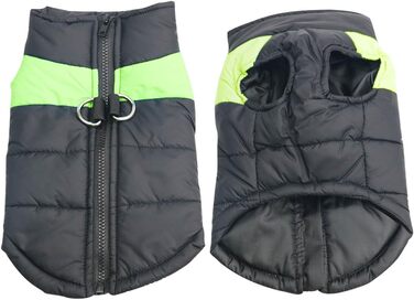 Теплий зимовий одяг для собак Idepet: водонепроникна куртка для маленьких, середніх та великих собак, котів (M, Зелений)