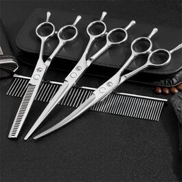 Набір професійних ножиць для грумінгу собак та котів, нержавіюча сталь, 7 дюймів