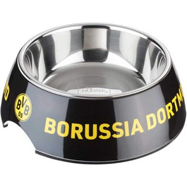 Миска для котів та собак HUNTER Melamin BVB, 160 мл, чорний/жовтий