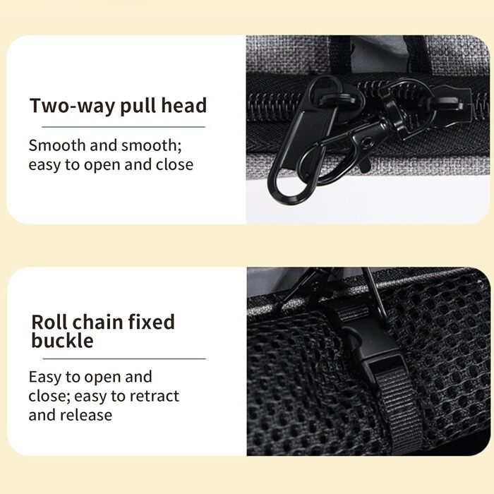 Рюкзак для котів з висувним посудом – переноска для тварин, розширювана, дихаюча, складана, для подорожей, піших прогулянок, транспортування, сірий (з чорною основою)