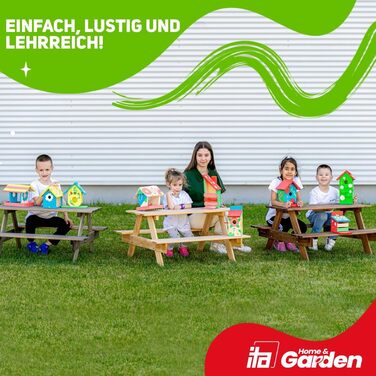 DIY годівничка для птахів: набір для збирання та розмальовки. Комплект включає молоток, цвяхи, фарби та інструкцію. Ідеально для дітей. Бренд Skylark