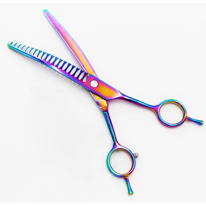 Ножиці для грумінгу собак Milageto - вигнуті ножиці для стрижки та фінальної обробки, 6,5 дюймів