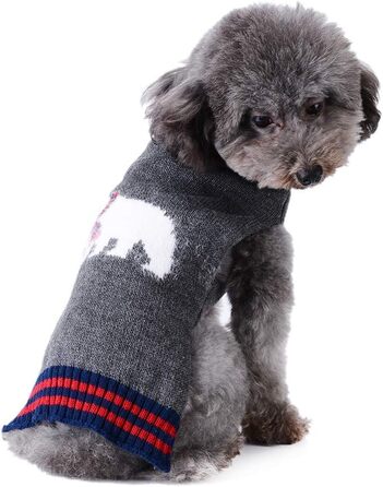 Пуловер для собак PETCARE: смугастий, з мотивами гарбуза, костюм для Хелловіну, для маленьких, середніх та великих собак (XX-Large, Grizzly Bear)