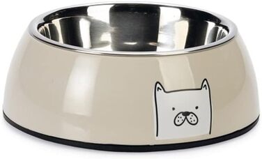 Миска для собак Karlie Elize, 900 мл, сірий колір, 18x18x6,5 см