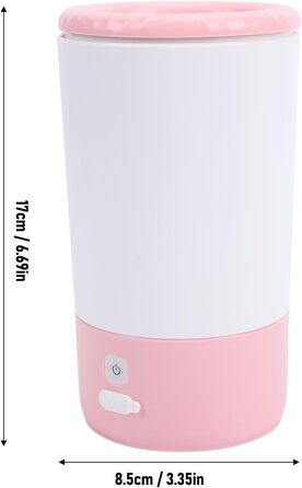 Електричний мийник лап для собак Asixxsix, портативний, USB, рожевий