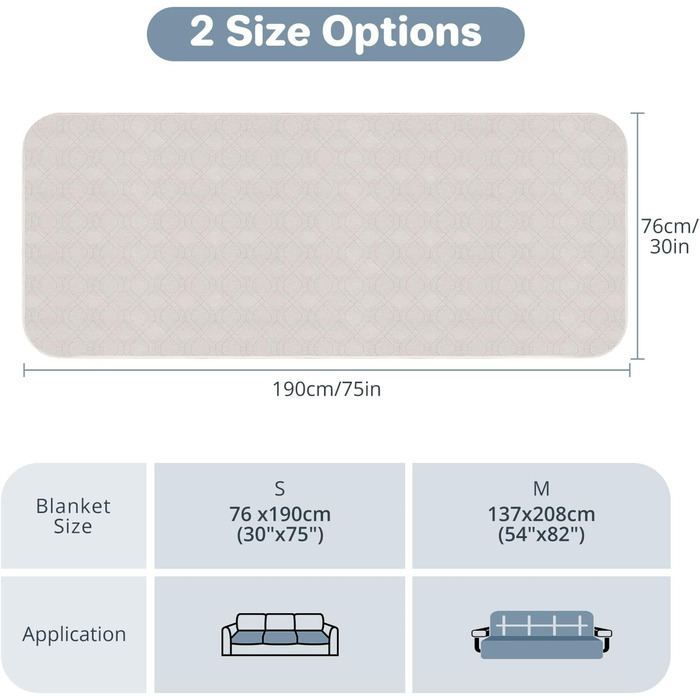 Водонепроникний килимок для собак, антиковзаюча підстилка для собак, захист дивану та ліжка, міцна підстилка для котів, миється, 137x208 см (76*190 см), кремовий колір