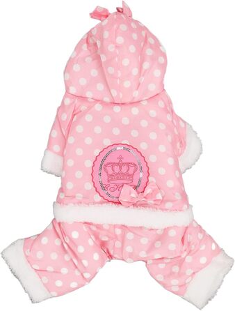 Теплий зимовий одяг для собак, теплий та потовщений зимовий одяг для собак, одяг для собак, дружній до шкіри, цілісний одяг з капюшоном для домашніх тварин у холодну погоду для маленьких, середніх собак