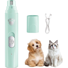 Електричний точило для кігтів собак KrallenSchleifer Pro Set - безболісне точило для кігтів, 2 швидкості, для собак великих, середніх та малих порід (білий, зелений)