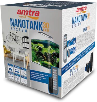 Нанотанк Croci Amtra Cube System 30, акваріум 30x30x35 см