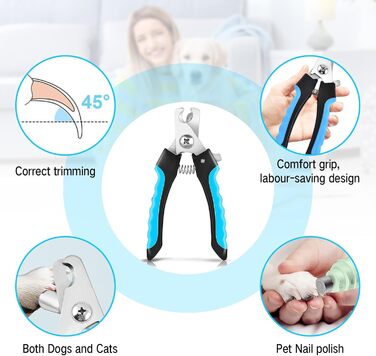 Шліфувальник кігтів для собак Czemo Profi Krallenschleifer, портативний, тихий, для собак та котів, 2 швидкості, догляд за кігтями, середні та малі породи