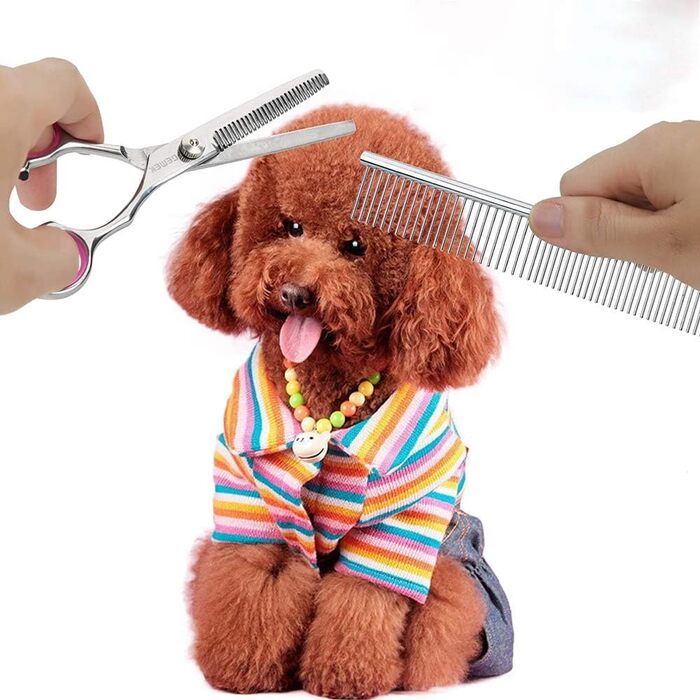 Набір професійних ножиць для грумінгу собак та котів Wenlai (4 шт.), нержавіюча сталь, для догляду за шерстю