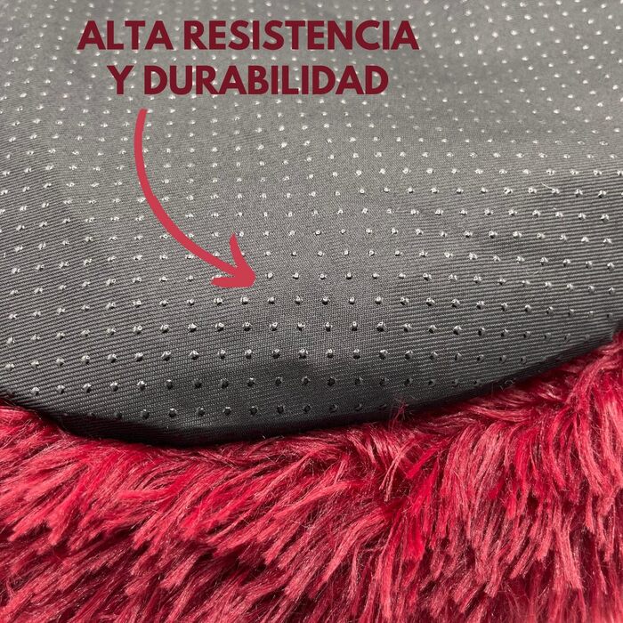 Лежанка для собак середніх та маленьких порід, міцна та анти-гризун, миється, для котів та інших домашніх тварин, 50 x 70 см, бордовий колір