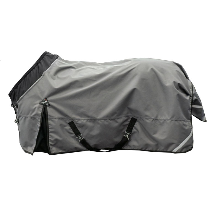 Кінська попона HKM Liberty 9591, сіро-чорна, 135 см