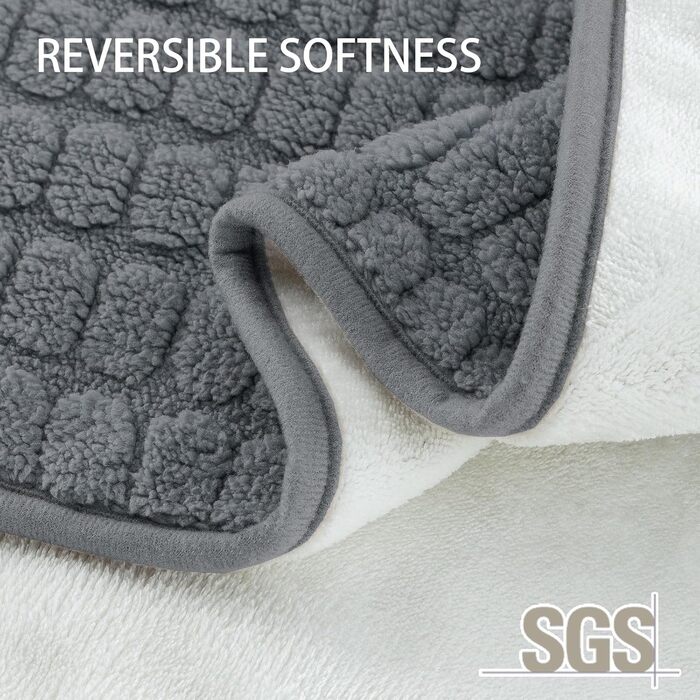 Водонепроникний килимок для собак H.Versailtex, 80 x 100 см, сірий, для собак та котів