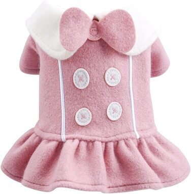 Сукня-тьюль для собак та котів, тепла зимова сукня-принцеса, рожева XS