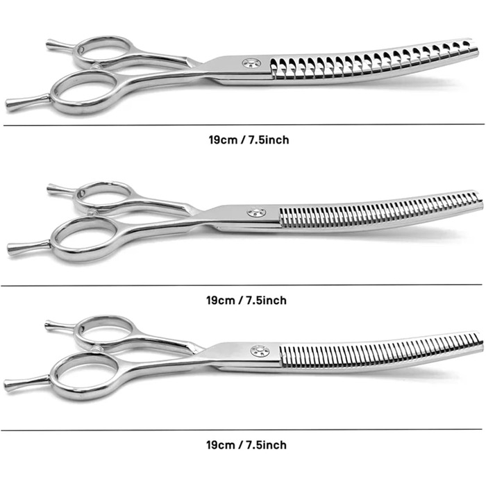 Випрямляюча ножиця для собак і котів 7.0 дюймів, професійна, з регулюванням натягу (55%)