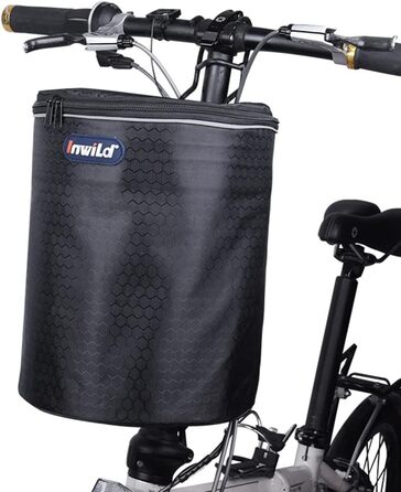 Кошик на кермо велосипеда, передній, складний | Кошик для велосипеда | Легкий монтаж, знімна корзина-сумка для самокатів, балансувальних велосипедів, собак, пікніків, покупок