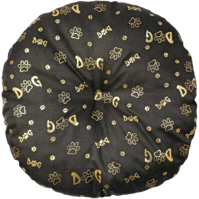 М'який лежак для собак та котів, круглий, ⌀ 60 см, коричневий колір. Лежанка для собак, лежанка для котів, килимок для тварин, матрац для собак або котів. Можливість прання. Ідеально підходить для переносних кліток або лежанок для тварин. ⌀ 60 см, темно-к