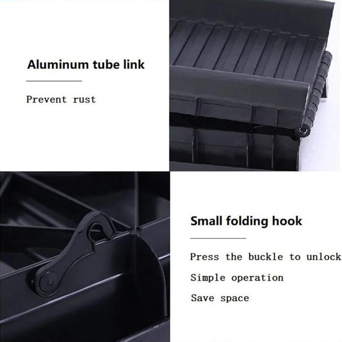 Рампа для собак 160 см, автоскладана, чорна, до 65 кг, для SUV та LKW