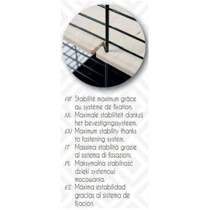 Клітка для гризунів Zolux Neo Silta мала, чорна, 77,5x47,5x87,5 см