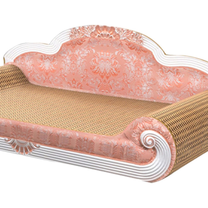 LOVIVER Картонне дряпальня для котів, іграшка, рожева - міцне дряпальня-диванчик для котів