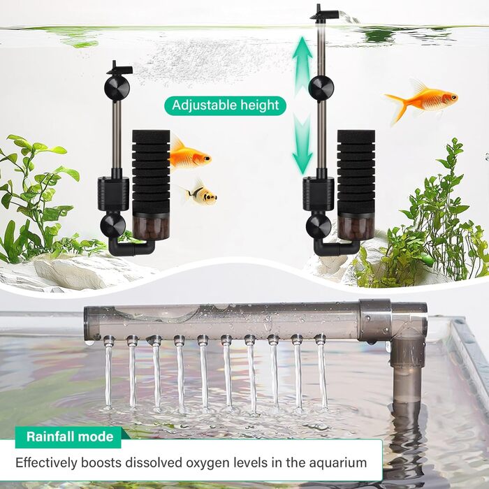 Електричний акваріумний фільтр Hygger USB, для акваріумів до 170л, тихий, з керамічними кульками