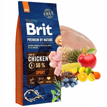 Сухий корм Brit для активних собак з куркою, 15 кг