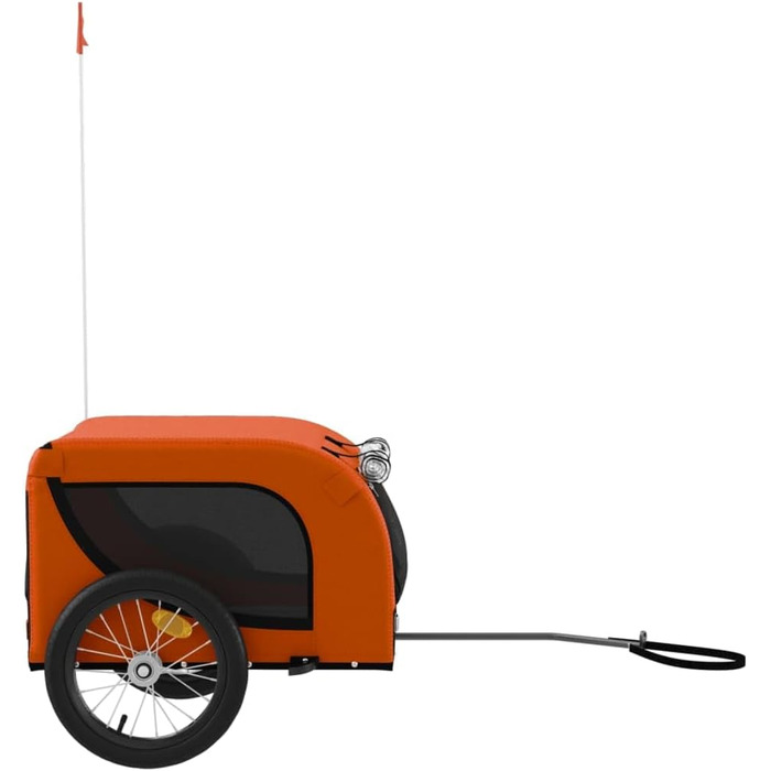 Причіп для велосипеда Gecheer для собак та котів, транспортний причіп для домашніх тварин, 124 x 65 x 66 см, оранжевий