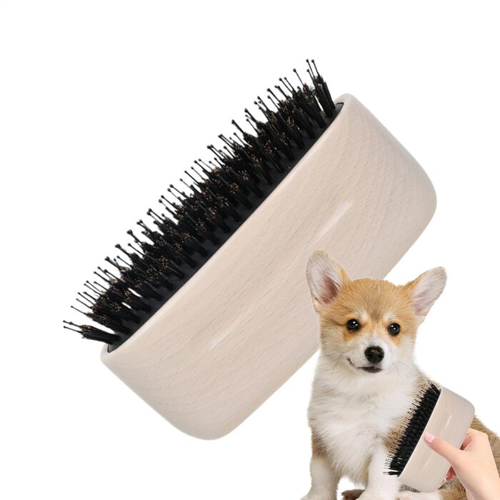Щітка для собак від вичісування підшерстка, для догляду за шерстю, проти випадання шерсті, аксесуар для купання собак та котів з довгою шерстю для щоденного догляду за цуценятами та домашніми тваринами білого кольору