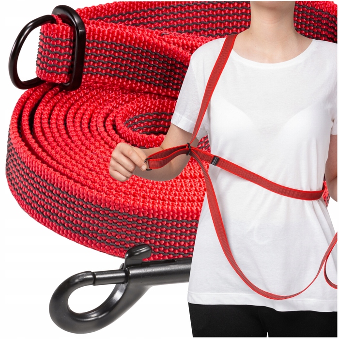 Повідець для собак тренувальний, регульований та відстібний, 10 м