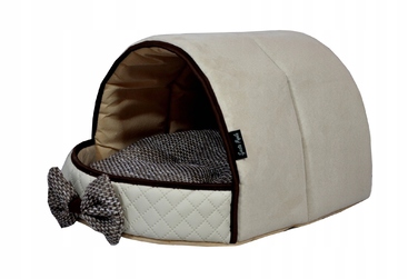 Ліжко-тунель для собак та котів SjestaPupila XXL (50x65 см), м'яка лежанка-будинчок