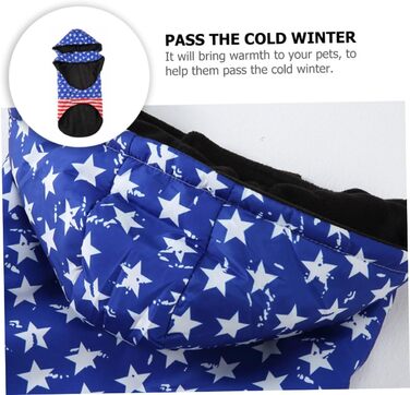 Теплий зимовий халат для собак Alasum з капюшоном, XL, дихаючий - для великих собак