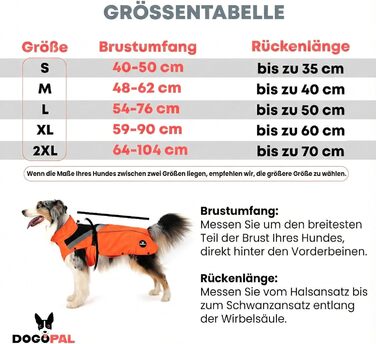 Водонепроникний дощовик для собак 2в1 DOGOPAL – дощовик з винімним флісом для великих, середніх та маленьких собак (Помаранчевий, S)