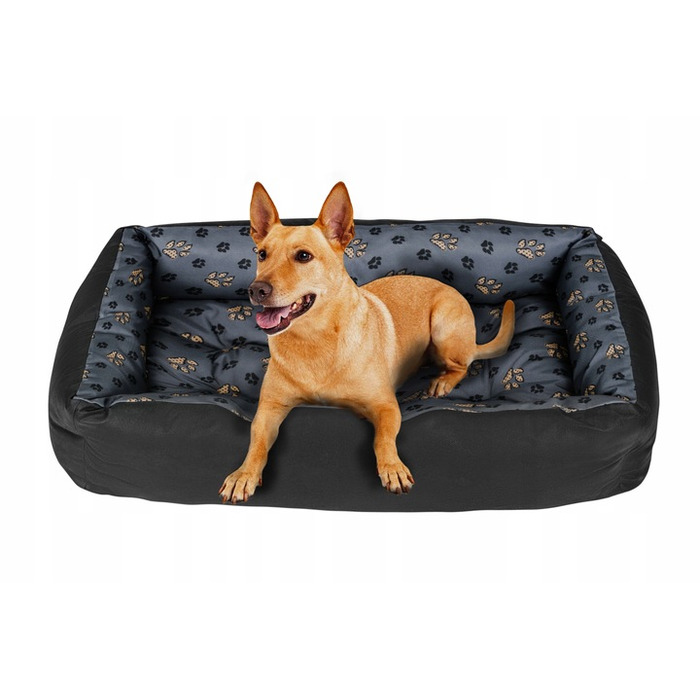 Ортопедичне ліжко для собак Superkissen24, сіре, 120 см x 90 см