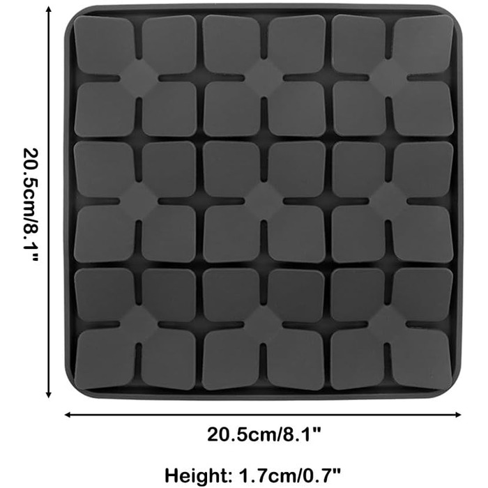 Килимок для годування собак Leckmatte, силіконовий килимок-головоломка для повільного годування собак та котів, з присосками, сірий