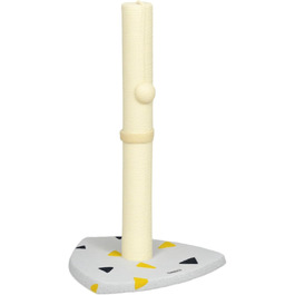 Котячий кігтеточки PawHut 62см: когтеточка-стійка з джутового покриття, з іграшкою-м'ячиком, для дому, сіро-бежева