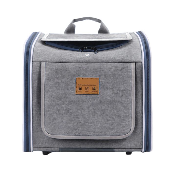 Рюкзак-переноска для собак на велосипед, розширювана сумка-рюкзак для тварин, легка складана переноска з 4 входами