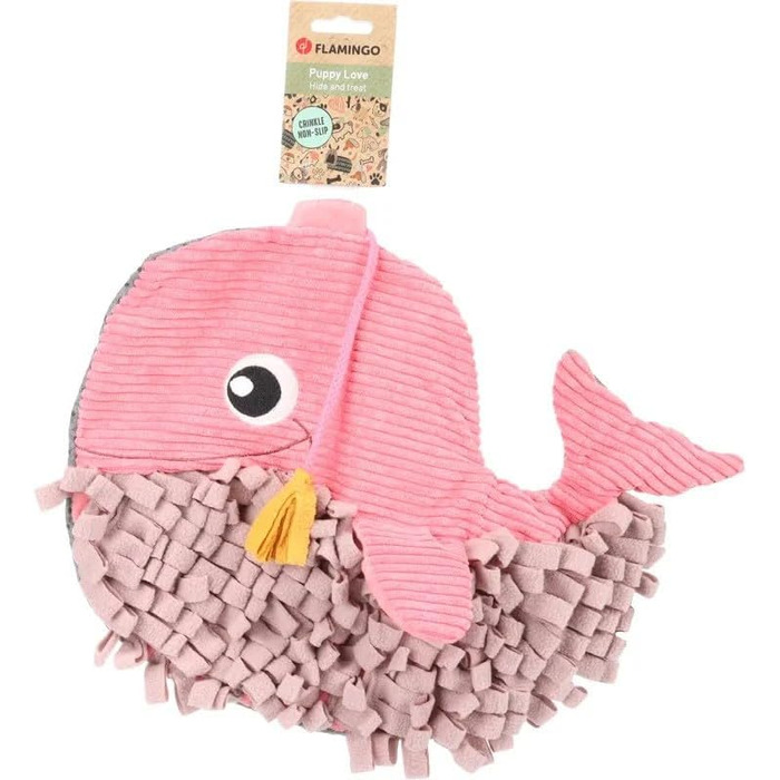 Килимок-іграшка для цуценят Flamingo Morgano Schildkröte: жовтий та бежевий, 38x39x6,5 см, з антиковзаючою поверхнею, пищалкою та шурхотом. Можна заповнювати ласощами та сухим кормом.