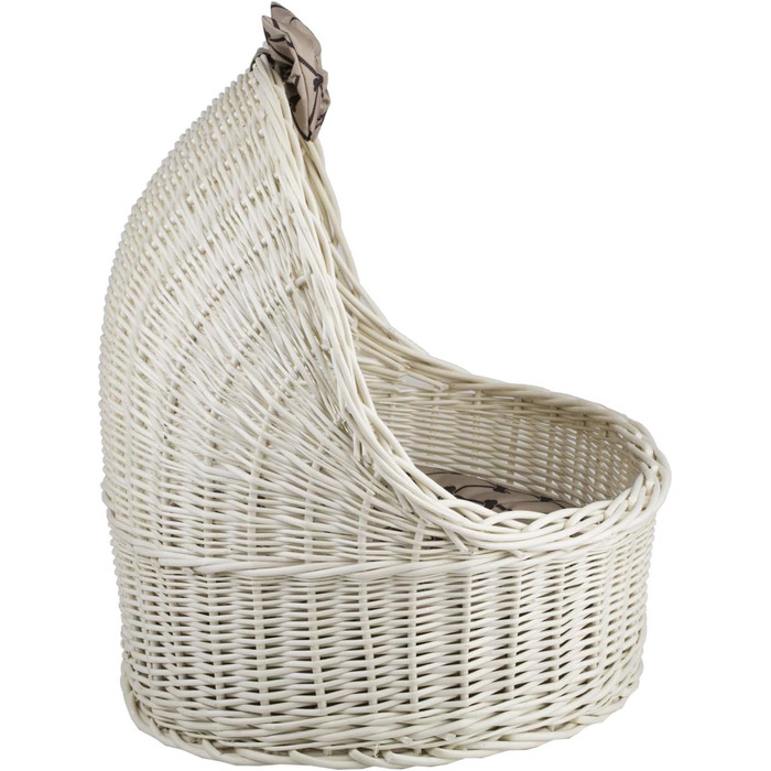 Кремова плетена хатинка для тварин з лози e-wicker24