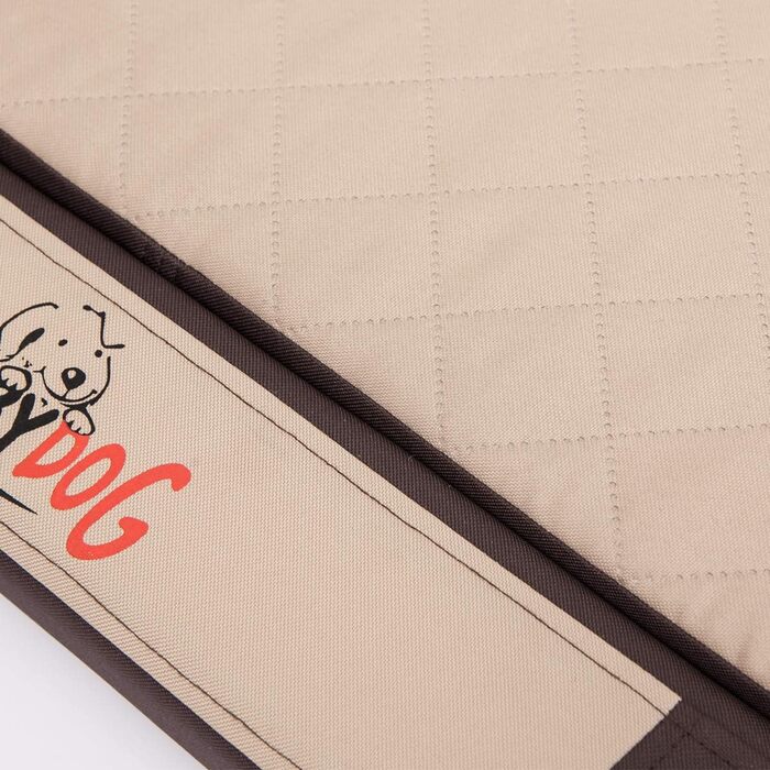 Ортопедичне ліжко для собак MEDICO Standard - коричневе з бежевим (XXL, 120x80 см)