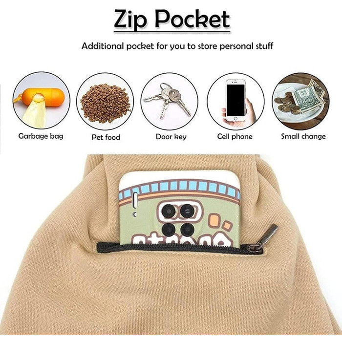 Сумка-переноска для котів та цуценят, наплічна, з кишенею, хакі