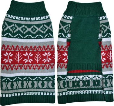 Теплий зимовий светр для собак середніх та великих порід, зелений. М'який, зручний, теплий костюм-светр для собак.