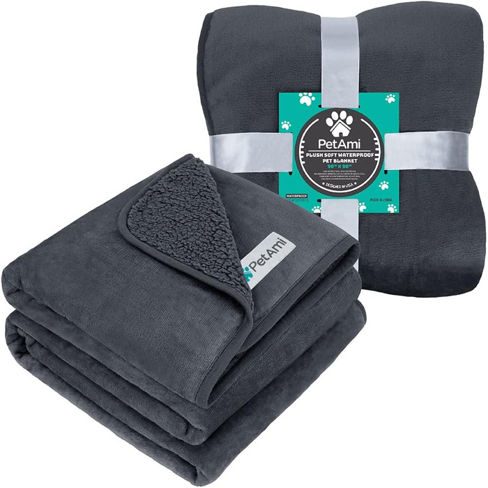 Водонепроникний килимок для собак PetAmi, 60x80 см та 90x90 см, рожевий, для ліжок, диванів, переносок, миючий, для цуценят та котів