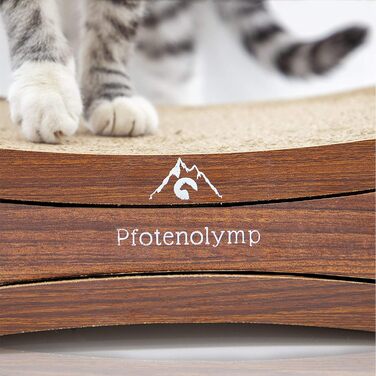 Pfotenolymp® Преміум когтеточка для котів з гофрованого картону з котячою м'ятою – універсальна лежанка-когтеточка для котів, стійка до зношування