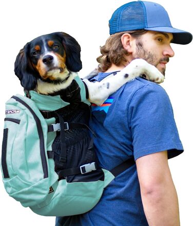 K9 Sport Sack рюкзак-переноска для собак, вентиляція, регульований, для малих і середніх порід, ветеринарне схвалення, сірий, розмір L