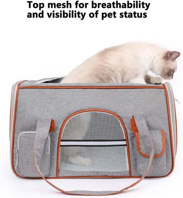 Транспортна переноска для собак та котів, складна, для подорожей в авто, сумка-переноска для тварин