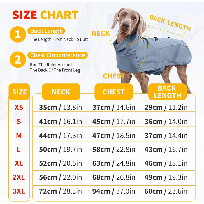 Водонепроникний зимовий одяг для собак Petcute - тепла куртка-жилет для собак з отвором для повідка (XXL, блакитний)