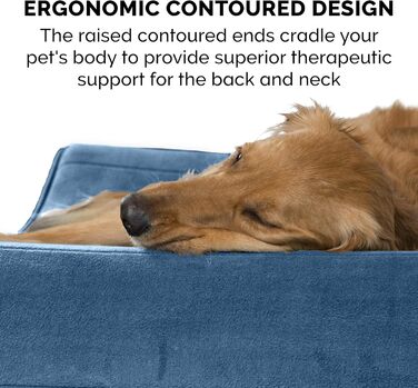 Ортопедичне ліжко для собак Furhaven, великі породи, до 34 кг, знімний, пральний чохол, Minky Plüsch & Samt Luxe, сірий колір, Jumbo/XL, розмір 91 x 61 x 14 см